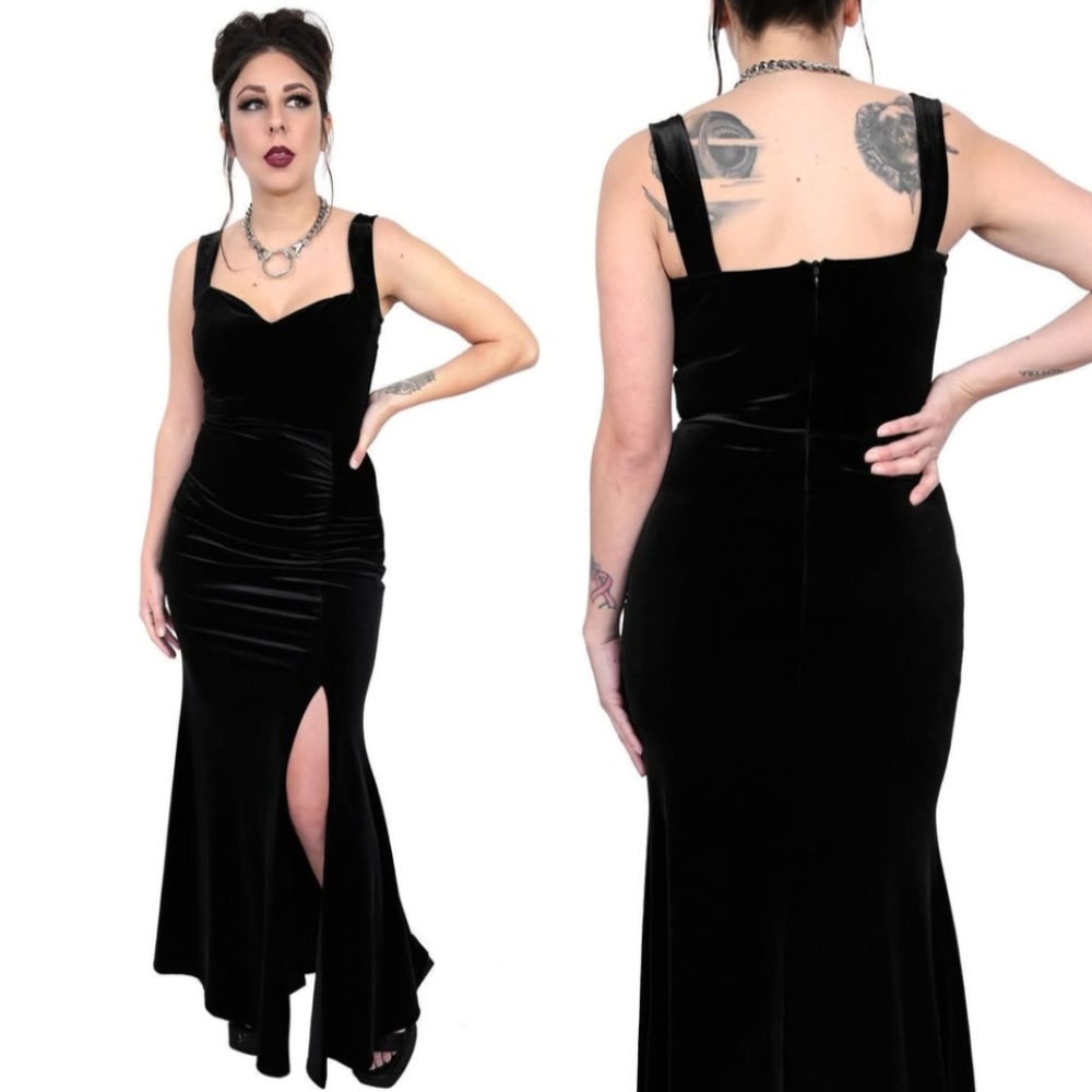 Foxblood Velvet Dress